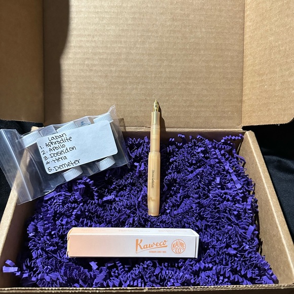 Kaweco Calligraphy Pen with 5 Laban inks New Never been used - Picture 5 of 7